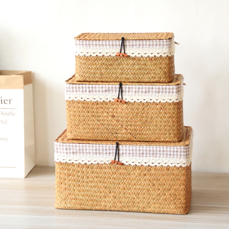 Seaweed Woven Box Grass Basket - Seaweed Snack 评论和价格