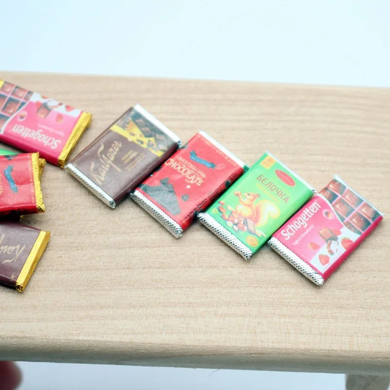 4Pcs Dollhouse Mini Chocolate  - Chocolate Snack 评论和价格