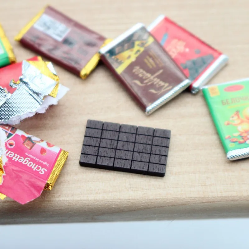 4Pcs Dollhouse Mini Chocolate  - Chocolate Snack 评论和价格